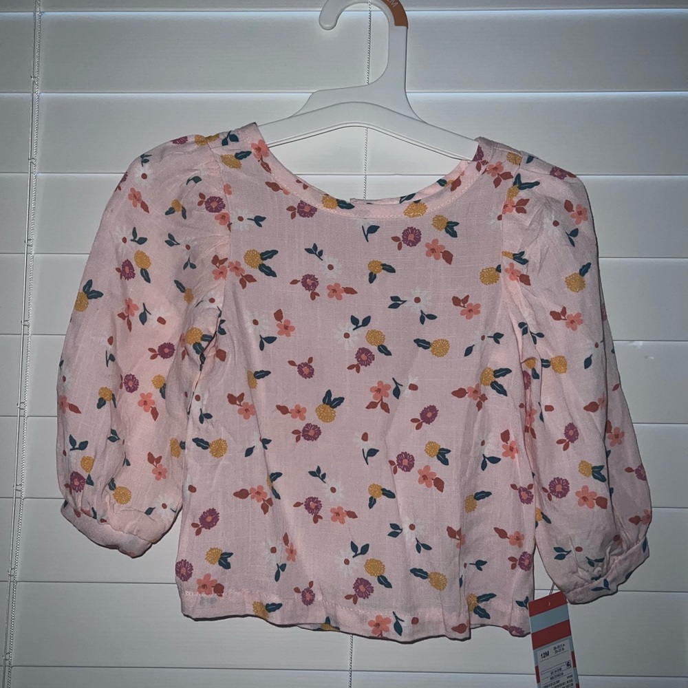 Pink Floral blouse.
